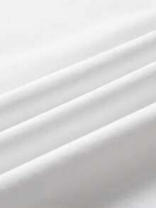 Summer Women's Short Sleeve Printed T-Shirt, Pure 220g Heavyweight Printed T-Shirt, Women's Fashion  Outfit; Double Needle Collar, Reinforced Shoulder Stitching, High-Quality Pure T-Shirt - White - View 8