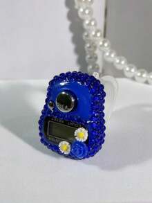 عداد رقمي محمول صغير مزين بأزهار من الراين، قابل للضبط بإحكام، ضغط يدوي مريح للعد، متوفر بألوان متعددة، مناسب للرياضات الخارجية والتلاوة والعد الديني، خفيف الوزن ومحمول، سيناريوهات استخدام متنوعة - متعدد الألوان - مشاهدة 14