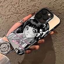Anime New Jeans Girl  16 15 14 13 12 11 Pro Max X XR XSMAX 8 16 Plus Anti-Drop Matte Back Cover - Trộn màu - Xem 8