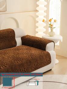 1 pieza Funda de cojín de sofá con lunares de felpa, de moda y versátil, cojín de sofá de alta calidad y lujoso, funda de sofá para todas las estaciones, antideslizante, antipolvo y antirasguños, protege el sofá, decora el sofá, adecuado para sala de estar, dormitorio, estudio, oficina, fiesta, sofá de 1 a 4 plazas, sofá en L