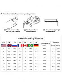 1 件男士 6 毫米宽不锈钢素色戒指，时尚日常百搭 - 銀色 - 查看 4