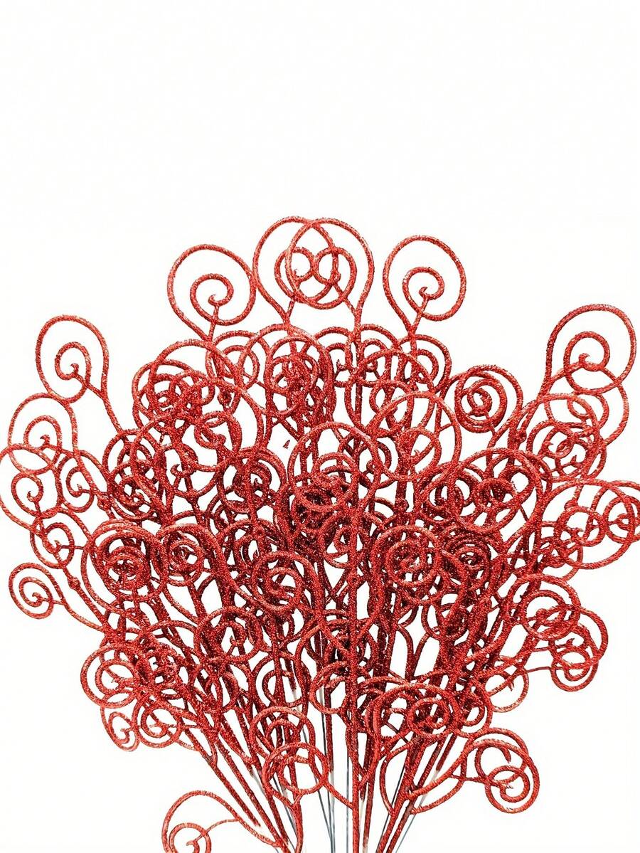 10 pezzi di foglie di caramelle rosse e lucide, accessori per decorazione dell'albero di Natale, elementi di allestimento per feste, accessori per servizi fotografici, decorazioni natalizie per la casa