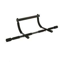 Pull Up Bar For Doorway  Thickened Steel Max Limit 440 Lbs Upper Body Fitness Workout Bar - Black - View 3