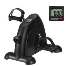 Mini Exercise Bike,  Under Desk Bike Pedal Exerciser Portable Foot Cycle Arm & Leg Peddler Machine With LCD Screen Displays - White - View 2