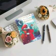 Charming Christmas Card With Envelope - Perfect For Friends, Family & Special Occasions - High-Quality, Creative Holiday Greeting For Grandson