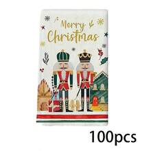 1/1/2 seturi de prosoape de bucătărie în stil Crăciun, cu tematică de spărgător de nuci, cu dimensiunile de 40x60 de centimetri, fabricate din material poliester ultra-moale, imprimate cu șervețele cu tematică de Crăciun și un design de Crăciun fericit. Potrivite pentru mese, restaurante, decorațiuni pentru petreceri și uz zilnic, sunt o alegere ideală pentru decorarea bucătăriei de Crăciun.