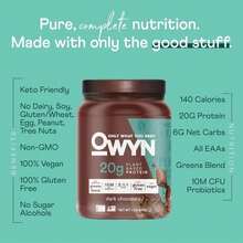 OWYN Only What You Need Pro Elite Vegan 30g Plant-Based High Protein Powder, Zero Sugar (Vanilla, 29 Lbs) - Tên hương vịA - Xem 2
