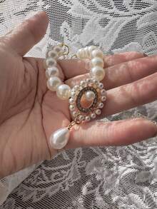 Adjustable Dog Cat Pearl Necklace Jewelry Diamond Pendant Fashion Luxury Pet Collar Wedding Birthday Prom Costume Accessories