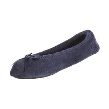 Isotoner Women's Terry Ballerina Slipper Clog - 海軍 - 查看 1