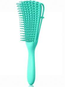 1 Pc Hair Detangler Brush For Afro/African Textured 3a To 4c Kinky, Wavy, Curly, Coily Hair: Gently Detangles Wet, Dry, Or Oiled Hair, Reduces Breakage & Exfoliates Scalp. For At-Home Or Salon Use By Men & Women With Natural, Thick, Long Textures For Beautiful Hair. - 彩色 - 查看 11