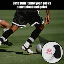 1 Pair Soccer Shin Guards - Durable Soccer Gear, Fashionable Design, Provides Comfort, Unisex Soccer Accessory