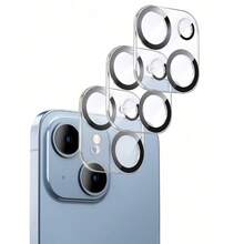 3pcs All-In-One HD Lens Protector Film/Case, Protecting Camera From Scratches, Compatible With IPhone 11 Series And Above, 11/12/13/14/15/16/17/16 Plus/16 Pro/16 Pro Max/17Pro/17Air/17Pro Max Full Series Waterproof Tempered Glass Shockproof Anti-Fall Anti-Fall Scratch Resistant Anti-Fingerprint Full Cover - Clear - View 22