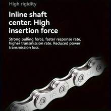 VXM 山地自行车链条 8/9/10/11/12 速公路折叠车 27S 33S 单速变速器链条 - 銀色 - 查看 5