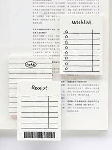50張便利貼「Don't Forget」橫線記事本，適合規劃、提醒、學習與整理，無黏性，適用居家與辦公室，辦公用品，極簡設計，返校季文具 - 白色 - 查看 7