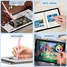 The 9th And 10th Generation Products, Featuring A Touch Pen With Fast Charging Capability, Effectively Eliminate Hand Interference And Have An Inclination Sensing Function. They Are Compatible With 11/12.9 Inches, Mini 5/6, 6/7/8/9/10, Air 3/4/5 (White Model). - Pink - View 7