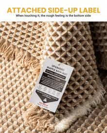 FURICHER Waffle Bath Mat, Non Slip Bathroom Mat, Ultra Absorbent Bath Mats For Bathroom Decor, Extra Soft Floor Bathroom Rugs, Washable Bath Rugs (21"*27") - Multicolor - View 4