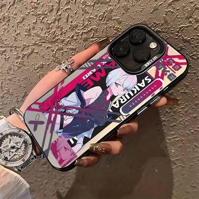 Anime Hacker Girl Lucy  16 15 14 13 12 11 Pro Max X XR XS MAX 8 8 Plus Anti-Fall Matte Back Cover