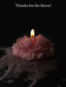 1pc Peony Flower Candle, Gold Rose Peony Candle, Fragrant Wax Candle, Suitable For Valentine's Day/Gifts/Home Decor