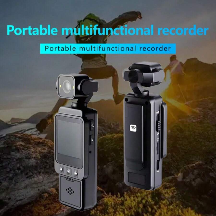 1080P Full HD Mini Action Camera, Supports WiFi & App Control, With 1000mAh Rechargeable Battery, 16X Digital Zoom And Auto Focus - Lightweight Clip-On Camera With Mounting Accessories, Suitable For Cycling, Vlogging, Sports, Travel - USB Charging, SD Card Storage, An Ideal Gift For Adventurers (1000 MAh)