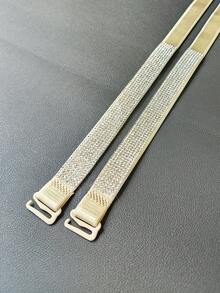 1/2 Cặp Áo ngực có dây đeo vai có thể tháo rời đính đá Rhinestone nhiều màu lấp lánh, quyến rũ dành cho nữ - Nhiều màu - Xem 9