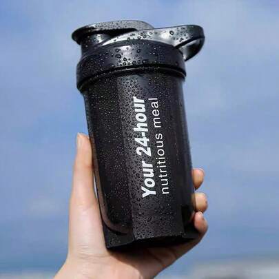 1pc Shaker Cup Protein Powder Meal Replacement Shake Stirring Cup Fitness Exercise Water Cup Graduated Portable Stirring Ball Cup