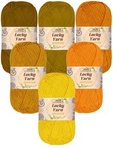 6 件套高品质 100% 腈纶纱线套装，4 层，1.76 盎司/绞，适用于针织和钩编服装、围巾、袜子、帽子、披肩和小型工艺品，秋冬 - 彩色 - 查看 4