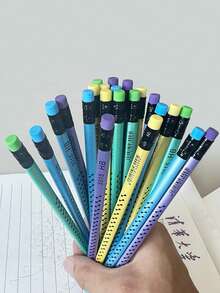 20 matite HB con gomme alla sommità, matite pre-temperate per scuola, insegnanti, scrittura, pittura, schizzo, forniture per ufficio e apprendimento