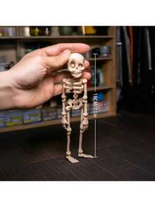 1 peça ímã de geladeira magnético de esqueleto móvel - tema de caveira vintage, design octogonal de plástico durável, presente engraçado - adequado para decoração de cozinha e sala de jantar, ímã de geladeira fofo, esqueleto engraçado, acessório doméstico leve, uso versátil para Halloween, Natal, banheiro, decoração divertida de verão