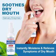 Hydrating Mouth Spray-Moistens And Relieves Symptoms Of Dry Mouth-With A Hint Of Mint-Keep Freshens Breath And Great Tasting-Suitable For Dry Mouth & Bad Breath - 白色 - 查看 5