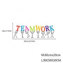 Office Wall Decal Teamwork Quote Wall Sticker Decor Inspire Office Quote Motivation Idea Wall Art PVC Motivational Words Business Mural