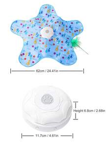 Hide And Seek Interactive Cat Toys, Moving Concealed Wand Feather, Automatic Chargeable Indoor Kitten Exercise Kicker - Multicolor - View 8