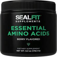 SEALFIT Essential Amino Acids Pre + During + Post Workout Powder EAA + BCAA Aminos Supplement For Energy, Muscle Growth, And Recovery EAAs And BCAAs Perfect Preworkout For Men &Amp; Women Lemon Lime - Tên hương vịA - Xem 1