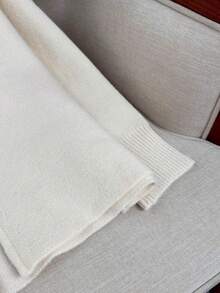 Wixra Korean Loose Knit Cardigan, Stand Collar Raglan Sleeve, Reversible Zipper Design, Solid Color, Collegiate Style Top, Essential For Layering In Autumn/Winter