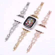 Fashionable Windmill Rhinestone Metal Watch Band, Suitable For Watches - 38/40/41(L) - View 2