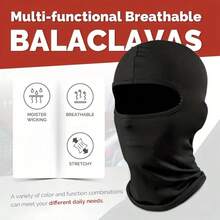 Passamontagna integrale per attività all'aperto - Copricapo invernale per sci e ciclismo, elastico e traspirante, passamontagna unisex con scaldacollo per uomini e donne, sport all'aperto e viaggi, copertura completa del viso