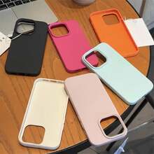 Große Loch Lederstruktur Handyhülle, kompatibel mit iPhone 17 Air/17/16E/15/14/13/12/11 Pro/Plus/Pro Max, X/XS/XS Max, TPU Weiche Hülle, Guter Griff, Modisch und Einfach, Stoßfest - Weiss - Übersicht 9