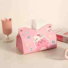 Sanrio صندوق مناديل جلدي مقاوم للماء من هالو كيتي سانريو، صندوق مناديل، حامل مناديل، حامل مناديل المائدة، صندوق مناديل المطبخ، صندوق مناديل ديكور المنزل، صندوق مناديل مقاوم للماء للحمام، ديكور العطلات، ديكور الغرفة، ديكور الزفاف، صندوق تخزين، أدوات منزلية، حفلة عائلية في العطلات