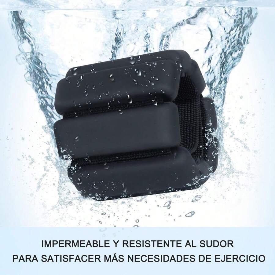 2Pcs Polainas para Tobillos y Muñecas, 2.2lb(1kg) Polainas de Silicon Ajustables, Correas de peso para piernas para Yoga Pilates Fitness Gym, Entrenamiento De Fuerza De Tobillo, Muñeca, Brazo Y Pierna (2x0.5kg) - rosa - Ver 1