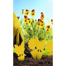 50 Pieces Of Random Shapes Fruit Fly Traps Yellow Sticky Traps Fungus Gnat Traps Insect Bug Traps For Indoor Outdoor Kitchen Plants Whitefly Mosquitos Fungus Gnats Flying Insects