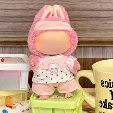 3pcs Doll Pajama Set (Eye Mask + Top + Pants) - Soft & Cute, Fits 5.91-6.69 Inch Dolls, Ideal Doll Fashion Accessory, Also A Great Birthday/Christmas Gift For Doll DIY Enthusiasts And Home Decor Lovers. - Multicolor - View 13