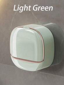 1 Wall-Mounted Soap Box, Waterproof Soap Box With Drainage Box, No Need To Drill Holes, Unique Soap Liquid Drainage Container, Suitable For Autumn Home Bathroom Decoration, Toiletries, Home Life, Autumn And Winter Style, Suitable For Student Dormitories, Christmas Decorations, Christmas, Thanksgiving, New Year's Eve Gifts. - Multicolor - View 13