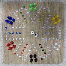 1PC Board Game 6 And 4 Players Gifts Board Game Set Plastic Flying Chess With Rubber Pad Chessboard For Friends Family Game Adults Party Ludo