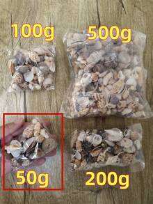 Kolorowa mieszanka piasku muszlowego - woreczek 50/100 g/200 g, 12 wyjątkowych wzorów do rękodzieła, scrapbookingu, butelek dryfujących i dekoracji akwariowych, prezentów urodzinowych i ukończenia szkoły