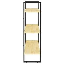 Librería Larryhot de 3 niveles 80x30x105 cm Madera maciza de pino, resistente y duradera, fácil de montar, estilo decorativo, adecuadA, Para guardar adornos, figuras, libros, pequeños objetos, etc. - Marrón - Ver 6