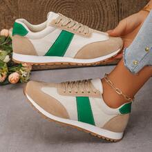 女士时尚休闲平底鞋，女士派对和运动运动鞋，新款舒适运动鞋