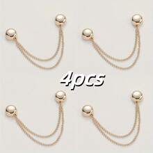 2/4/6/8/10pcs Multi-Functional Magnetic Clips, New Magnetic Clips, Strong Magnetic Scarf Clips With Chain, Shirt Clips, Fashion Accessories For Tightening T-Shirt Hem, Neckline Hem And Pant Hem, Halloween Decor