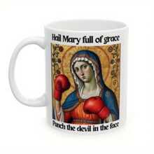 Gracious Virgin Mary Catholic Mug - Boxing Glove Design,  Virgin Mother Of Jesus, Perfect Gift For Priests And Deacons, White Coffee Cup With Inspirational Quotes - Image Color - View 7