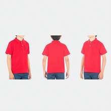 Young Boys Polo Shirts - Red - View 1