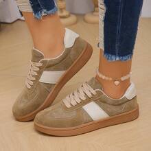 Fashionable New German Shepherd Design Women's Party Sports Shoes, Women's Casual Flat Shoes - Khaki - View 9