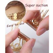 多层磁扣，DIY项链叠戴辅助扣，用于项链叠戴分离和延长，适合女性日常佩戴 - 多層 - 查看 5